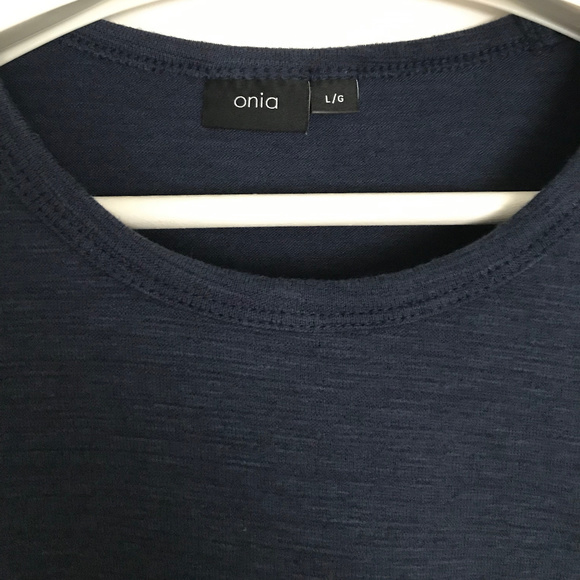 Onia Chad Long Sleeve - Navy - Picture 4 of 5